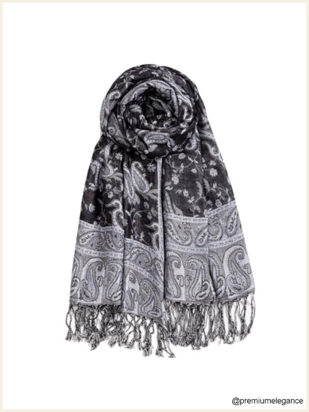 Pashmina Feel Reversible Scarf Wrap Shawl for Women Men